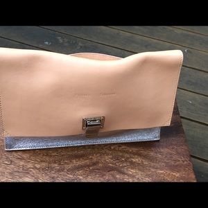 Proenza Schouler Nude Leather Courier clutch